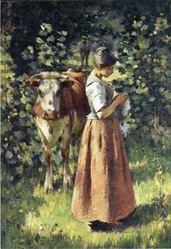  Herd Kunst - Der Cowherd Theodore Robinson